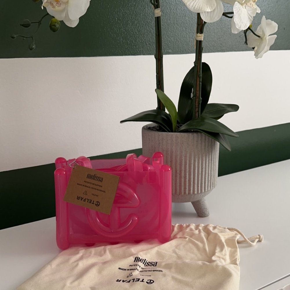 Melissa x Telfar Small Jelly Shopper - Clear Pink